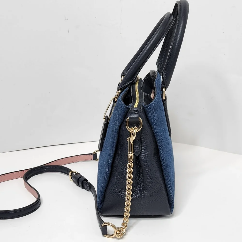 Coach Blue and Black Crossbody Bag - Picture 4 of 15